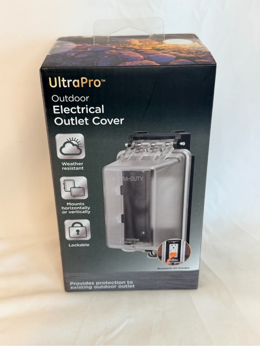 adidas black and gray outdoor electrical outlet cover (box)